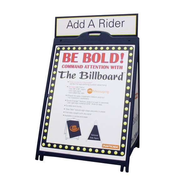 The Billboard sign stand BLACK