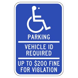 12 x18  Sign - Minnesota / Handicapped Parking MN1218 - image 1