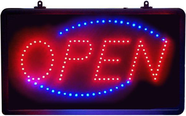 LED Open Sign - Animated Oval SD-20002-LD831-L008 - image 1