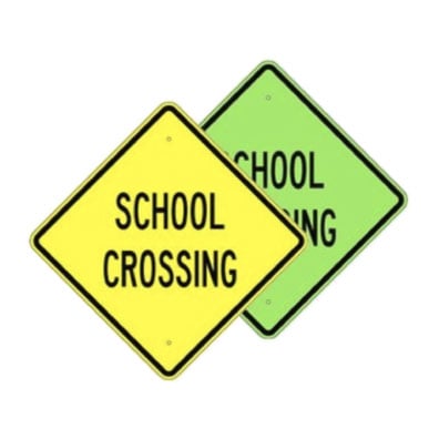 24 inch x24 inch  Diamond Shaped School Crossing W-29 - image 1