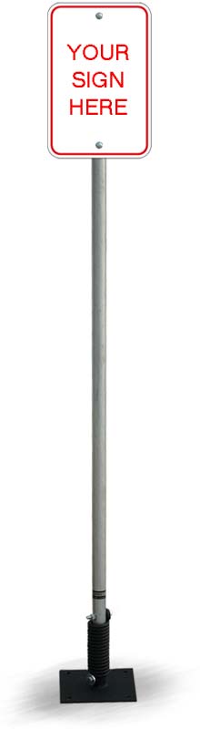 6' Galvanized Replacement Post 401RP - image 1