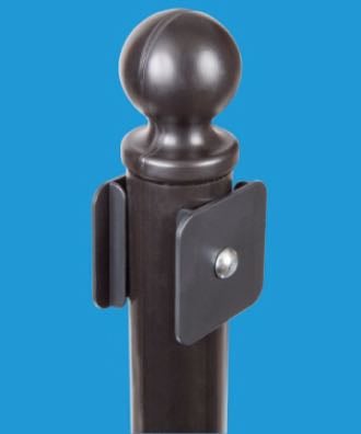 PP2 Tip'n Roll Portable Sign Pole - Black 48  TNR-PP-2 - image 5
