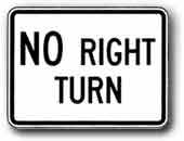 24 x18  No Right Turn R3-1PRA15 - image 1