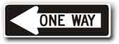 One Way (Left) 36 X12  arrow SD-R6-1LRA24 - image 1