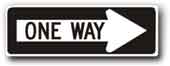SD-R6-1RRA24 36 36 X 12 One Way (Right) sign SD-R6-1RRA24 - image 1