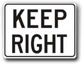 Keep Right R4-7PRA15 - image 1