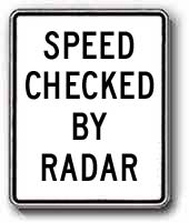 24 x30  Speed Checked by Radar R2-5ERA17 - image 1