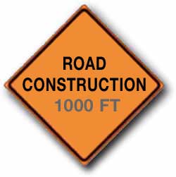 36 x36  Road Construction ___ FT. W20-1RA27 - image 1