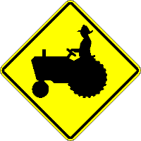 30 X30  Caution Farm Machinery / Tractor sign W11-5SRA22 - image 1