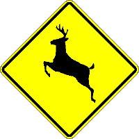 30 X30  Deer Crossing Symbol sign W11-3SRA22 - image 1
