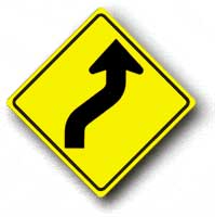 W1-4RRA22 30 30 Diamond - Right Reverse Curve Symbol W1-4RRA22 - image 1