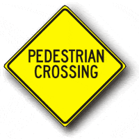 Pedestrian Crossing (No Symbol) 24 x24  W-34RA16 - image 1