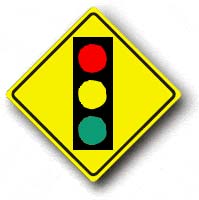 36 X36  Traffic Signal Ahead With Symbol W3-3SRA27 - image 1