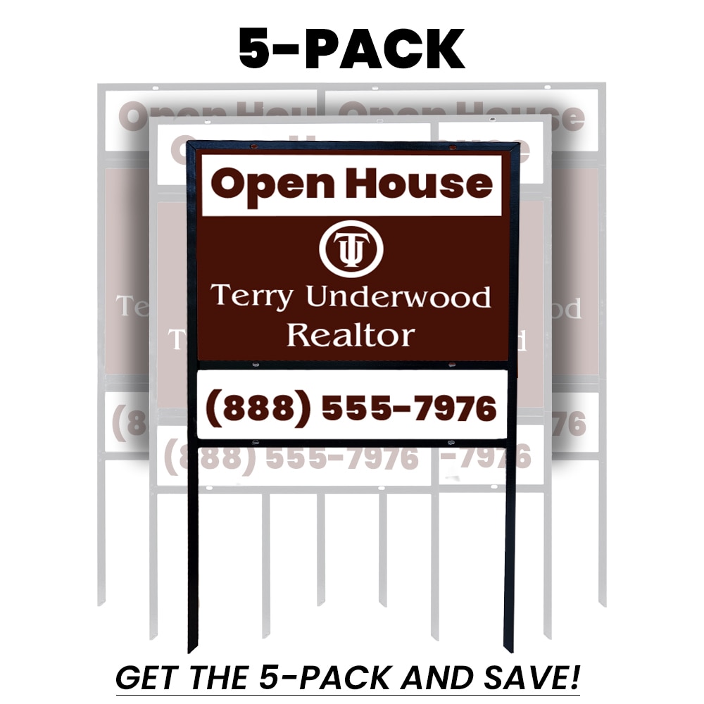 5Pack of Econo 24" wide x 18" tall SlideIn Angle Iron Real Estate