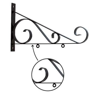 18 inch Scroll Bracket with S hooks SD-SC18 - image 1