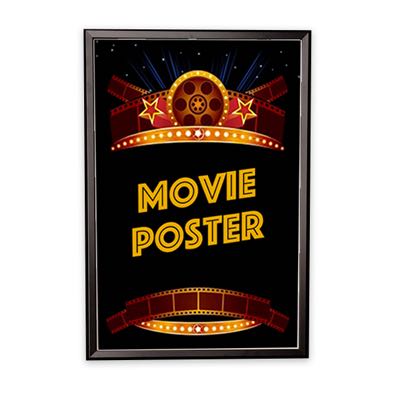 Snap Open Quick Change Sign Frame - 27 inch x40 inch  Black with Square Corners sd-Snap-Frame-27x40-BK-SQ - image 1
