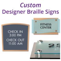 Custom Braille Signs