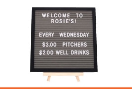 Dual-Use Wall Mount / Tabletop Tabbee Letterboards