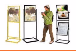 Free Standing Poster Stands with 2 Legs