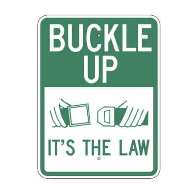 Buckle Up - It's the Law 18 inch x24 inch G-51 - image 1