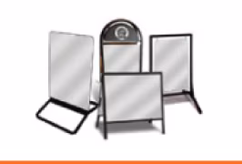 Metal Sidewalk A-Frame Signs