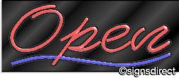 Script Style OPEN Neon Sign 10002 - image 1