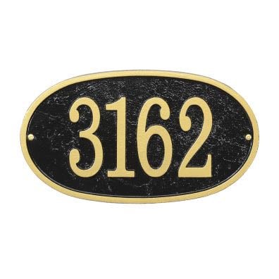 Oval House Numbers Plaque FEO1 - image 1