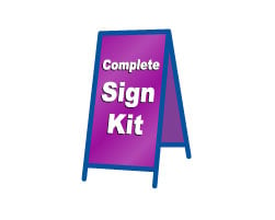 Custom Sidewalk Sign Complete Kits