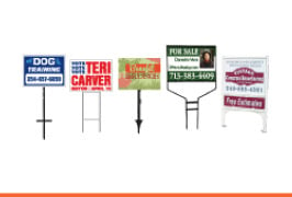 Real Estate Yard Signs & Step Stakes