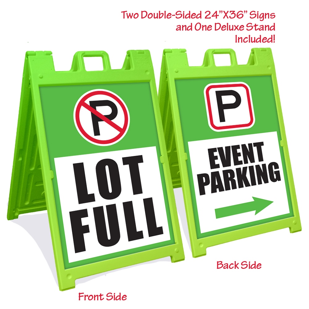 Green Signicade Deluxe with two Event Parking v001 SD-140GRN-Plus-Event-Parking-001 - image 1