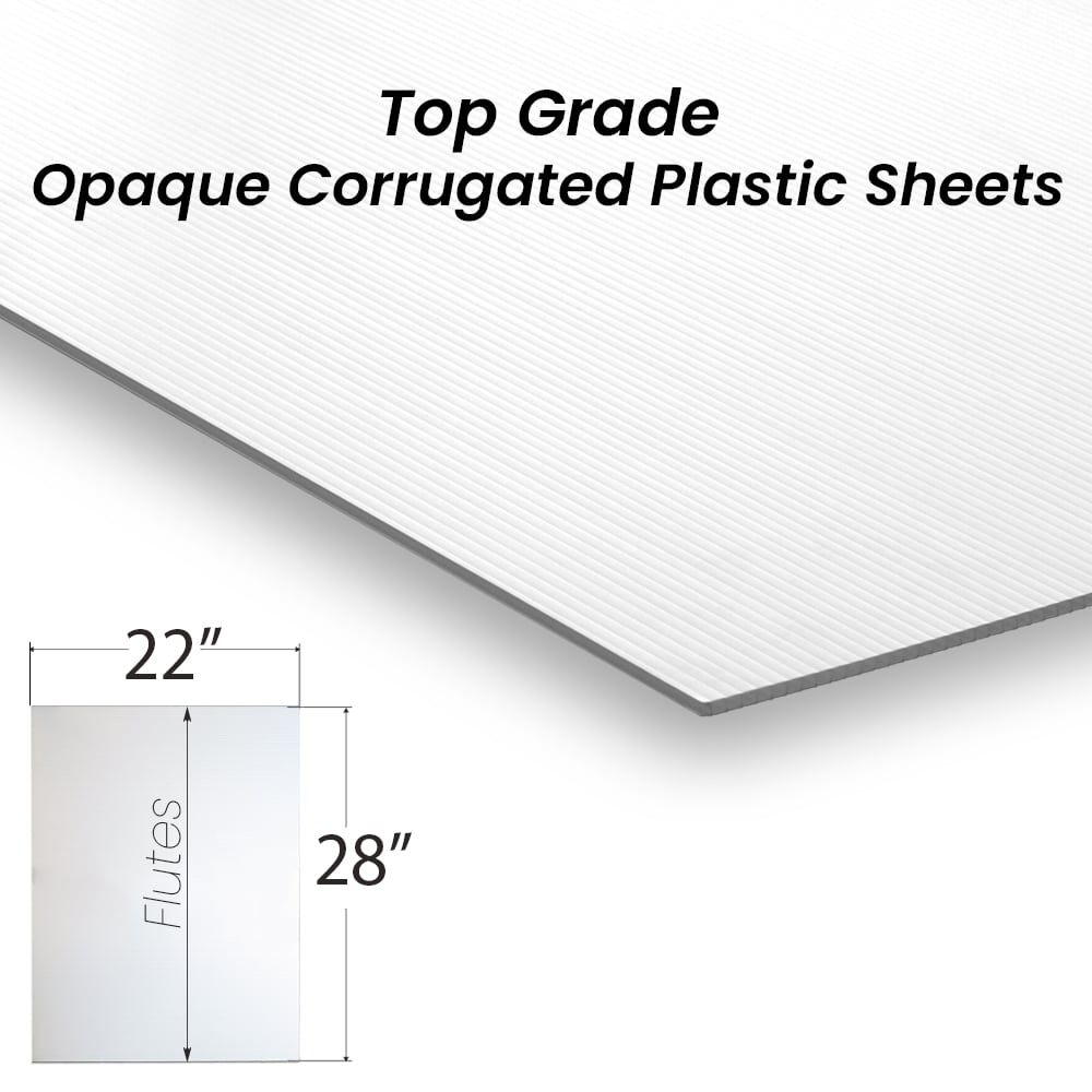 Corrugated Plastic Sheets 3/16 (4mm)