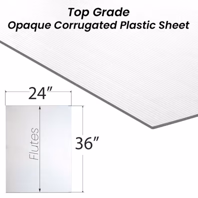 24 inch x36 inch  Corrugated Plastic Sign Panel SD-CP2436 - image 1