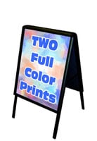 Metal A-Frame Signs with Prints