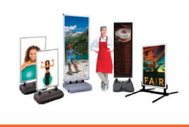 Snap Frame Poster Stands with Spring Bases