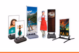 Snap Frame Poster Stands with Spring Bases