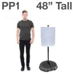 PP1 Portable Sign Pole with Wheels