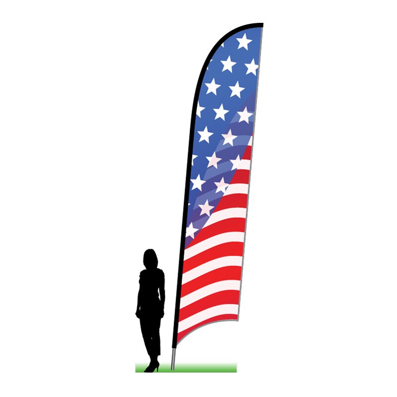 thumbnail image 2 of Orange MetroPCS Feather Banner Swooper Flag Kit With Pole & Ground Spike By FeatherFlagNation 2 of 6