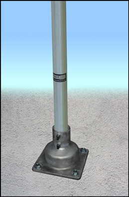 8' Galvanized FlexPost XL with Concrete Mounting Solution XL-9PSK-C - image 2