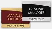 Manager on Duty Signs