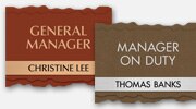 Manager on Duty Signs