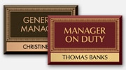Manager on Duty Signs