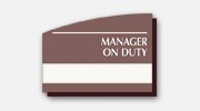 Manager on Duty Signs