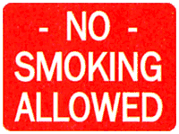 20 inch  x 14 inch  No Smoking Allowed Sign 04-904 - image 1