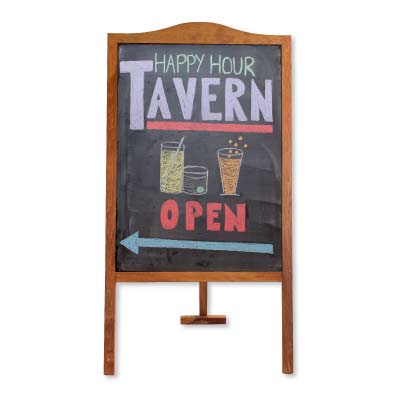 Wooden one-sided A-frame chalkboard CEP-311-A - image 3