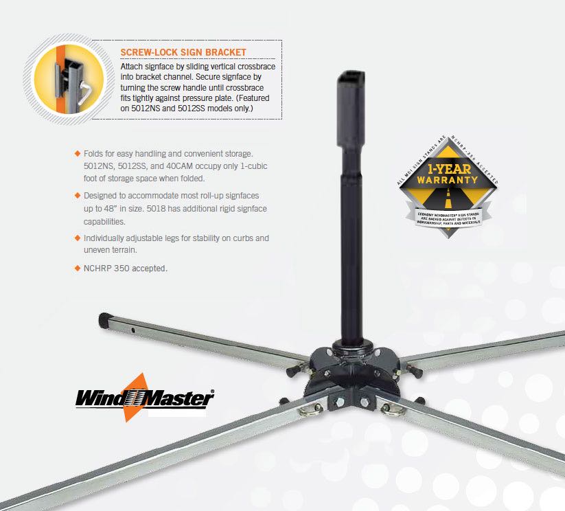 Springless 5012NS Sign Stand 5012NS-Springless - image 1