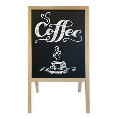 Wooden A-frame chalkboard CRST-312BB - image 3