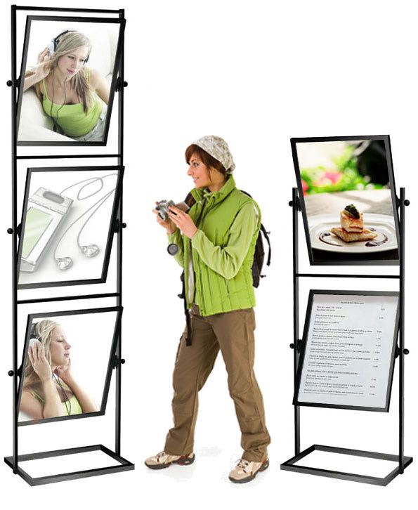 Tilting 22 inch x28 inch  Signholder with 1,2 or 3 Frames TLT3 - image 1