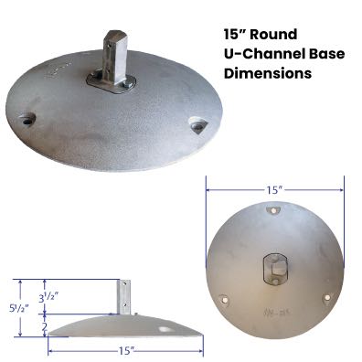 Aluminum Post Mounting Base sd-IN81-Base - image 5