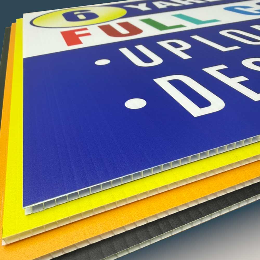 (6) Econo 9 gauge H-Frames with (6) Custom Two Sided Full Color 24 x18  Signs SD-CSTM-4M-2418-2S-PLUS-CORO1024-6pk-WS - image 4