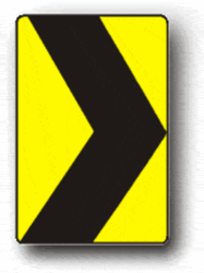 Chevron Delineator Sign W1-8 - image 1